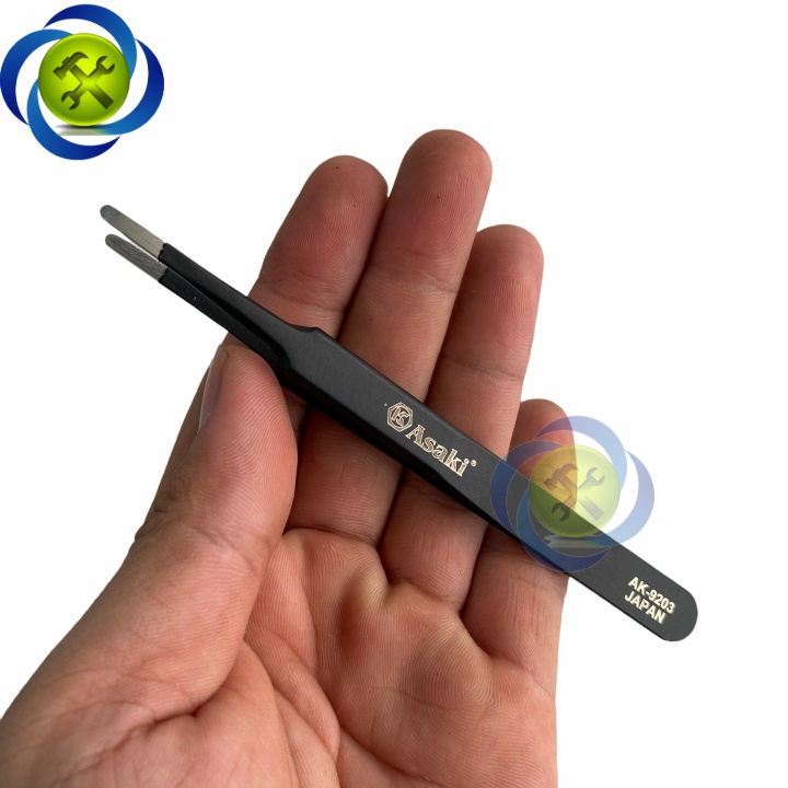 Nhíp gắp linh kiện mũi bằng ASAKI AK-9203 dài 120mm