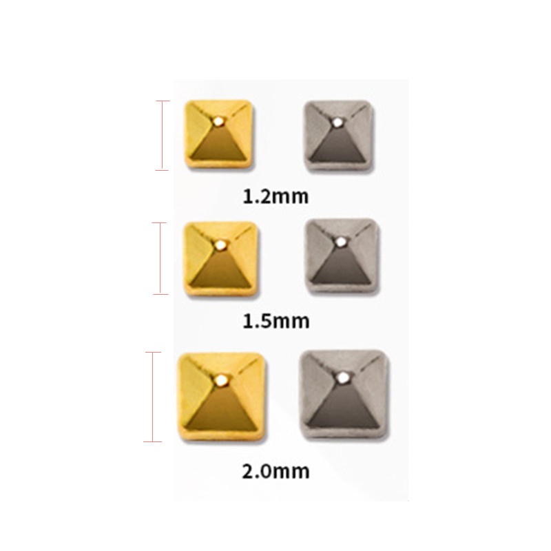 Hộp Phụ Kiện Đinh Tán Trang Trí Móng Tay 3D Bằng Hợp Kim