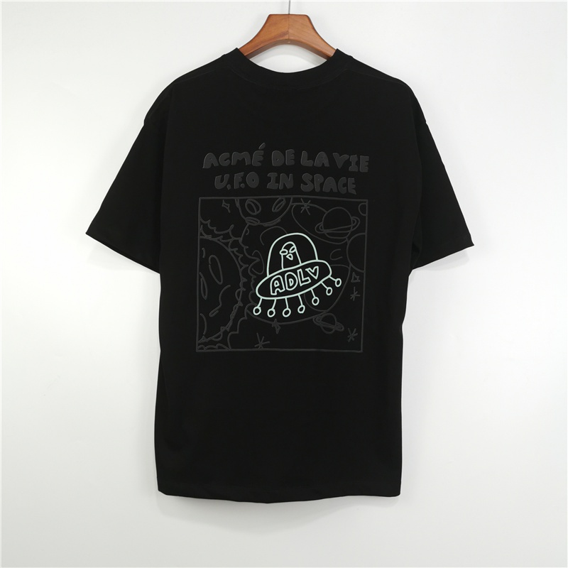 Hot ITEM Adlv Áo Thun Cotton Cổ Tròn Unisex