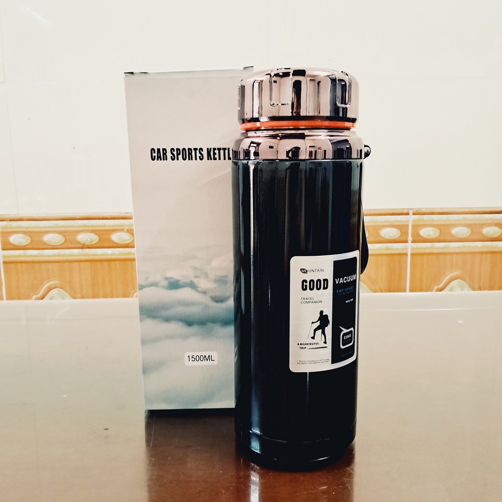 Bình giữ nhiệt Inox cao cấp dung tích lớn nhỏ 600ml - 800ml - 1000ml - 1200ml - 1500ml giữ nhiệt 12h