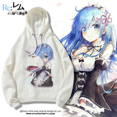 Áo Hoodie Nỉ Ấm Anime Re:Zero Rem &amp; Ram