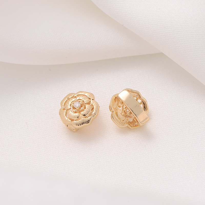 Khóa Cài Đồng 14K Đính Ngọc Trai Zircon Thông Dụng Chuyên Dùng Làm Vòng Tay/Dây Chuyền/Trang Sức Thủ Công