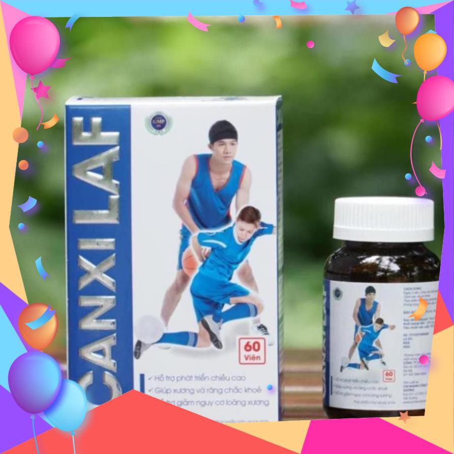 TĂNG CHIỀU CAO ❤️CHÍNH HÃNG👍 giảm loãng xương , bổ sung canxi từ tảo biển giúp xương chắc khỏe - CANXI LAF 60 VIÊN