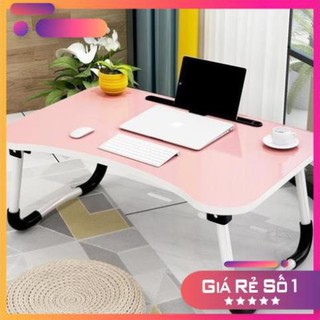 Bàn gỗ mini gấp gọn có khe để ipadds
