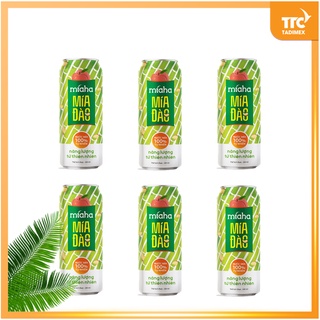 Combo 6 nước mía lon MÍA-HA mía Đào  (MIAHA)