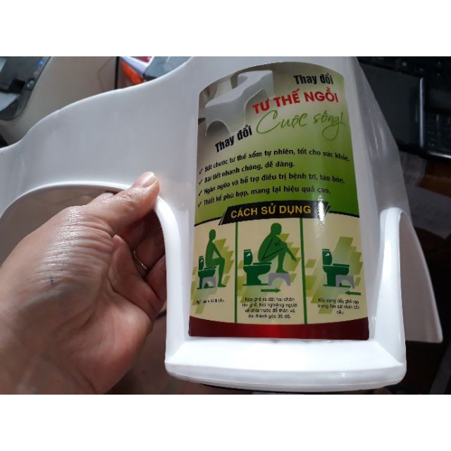 GHẾ KÊ CHÂN TOILET SONG LONG | BigBuy360 - bigbuy360.vn