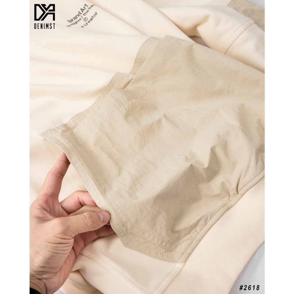 Áo Hoodie Nam Cao Cấp DENIMST 2618 Chất Liệu Nỉ Da Cá, Dáng Suông