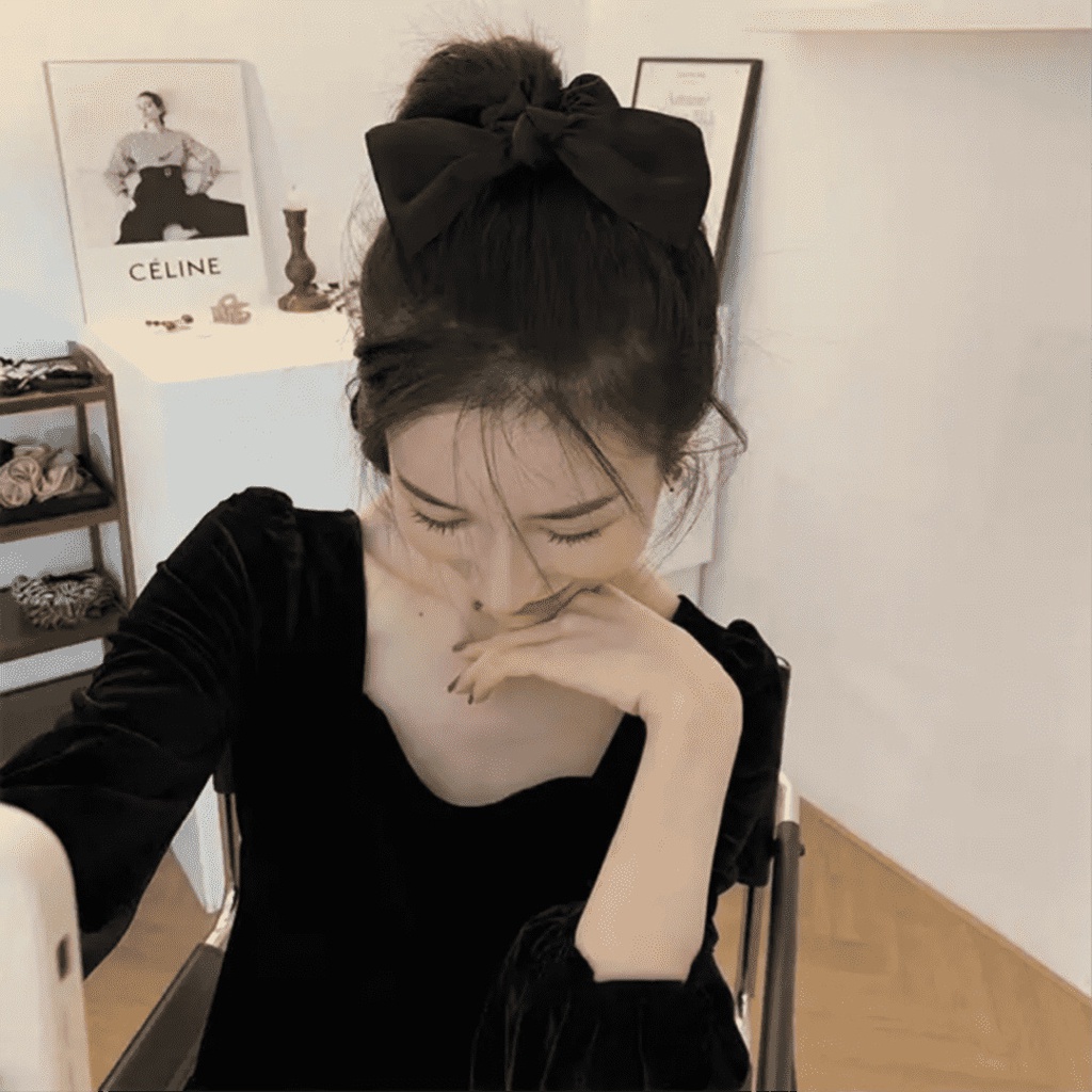 Dây buộc tóc vải Satin mềm co dãn thời trang thanh lịch cho nữ Shop Bố Sam