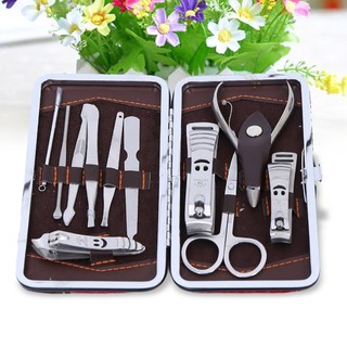 Bộ cắt móng tay 12 món thép inox không gỉ, sắc bén nhỏ gọn