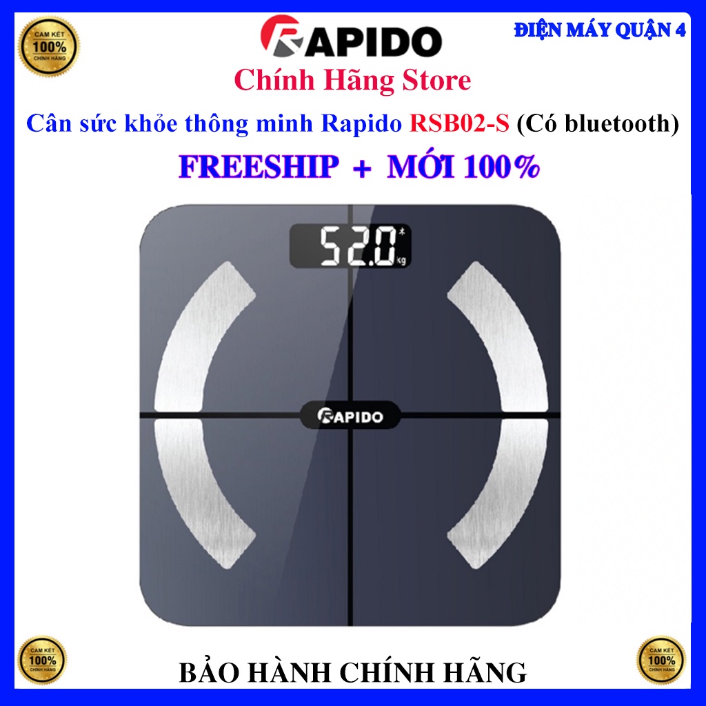 Cân sức khỏe thông minh Rapido RSB02-S / RSF01-S