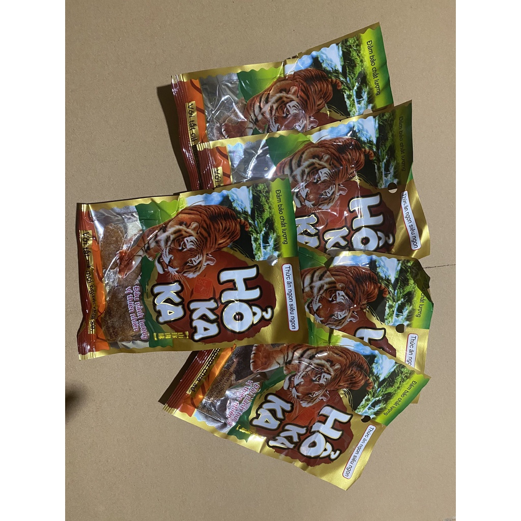 Combo 10 gói hổ kaka hương vị đậm đà, mùi bò hấp dẫn, đồ ăn vặt tuổi thơ siêu hot