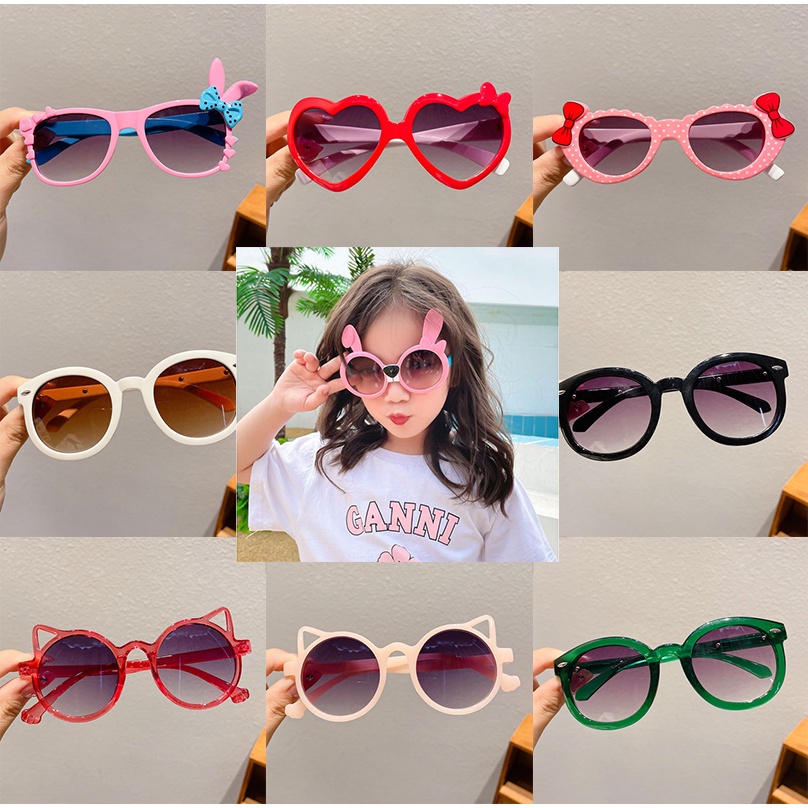 Kính Mát Chống Nắng Họa Tiết Hoạt Hình Dễ Thương Cho Bé
