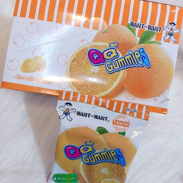 Kẹo Dẻo Trái Cây Tươi TAIWAN QQ' Gummies Fruit Juice Vị Cam / Dâu / Nho / Việt Quất  20 gram-[FREE SHIP] TỪ ĐƠN 50K