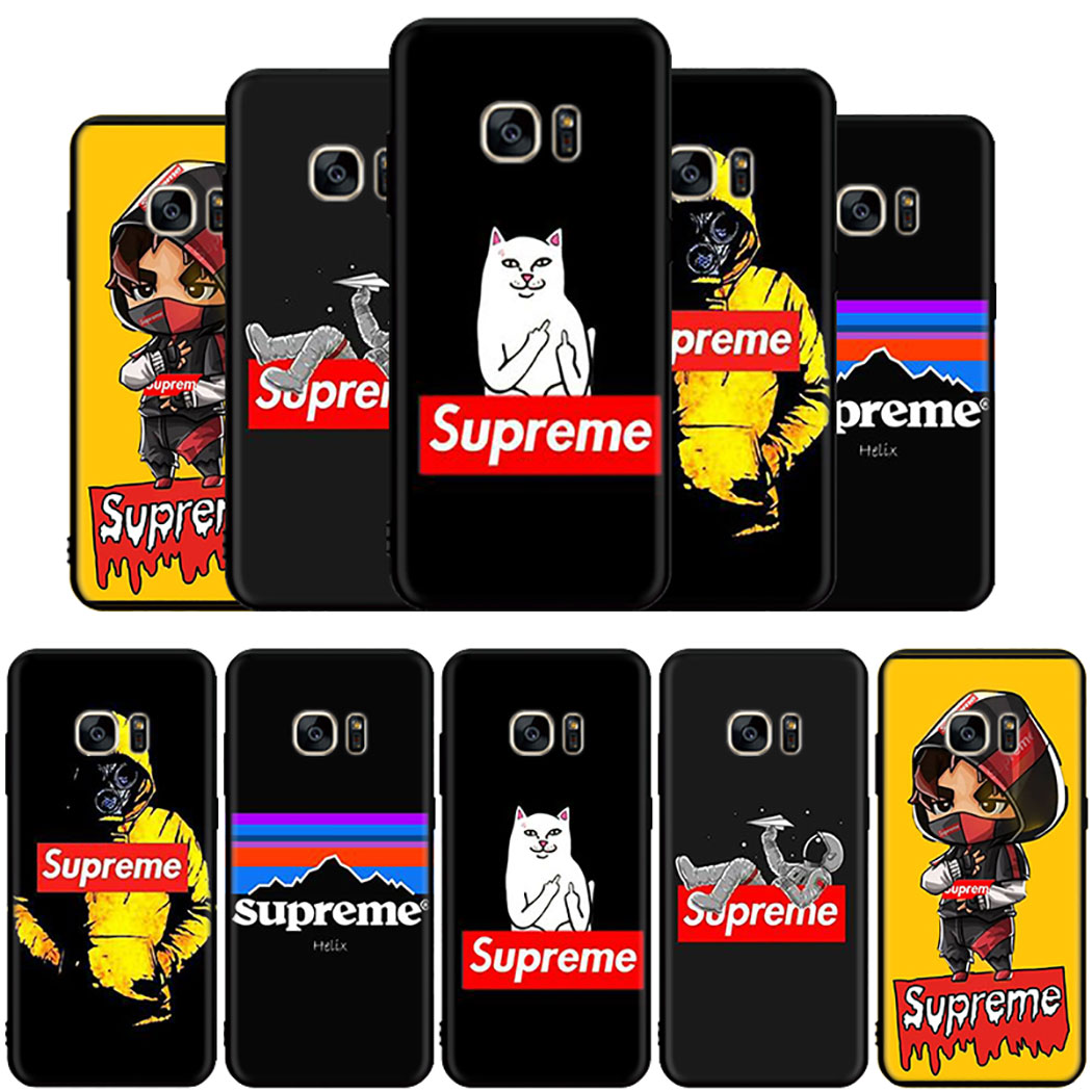 Ốp Lưng Silicone In Chữ Supreme Cá Tính Cho Samsung S7 Edge S8 S9 S10 Plus S10E Note 8