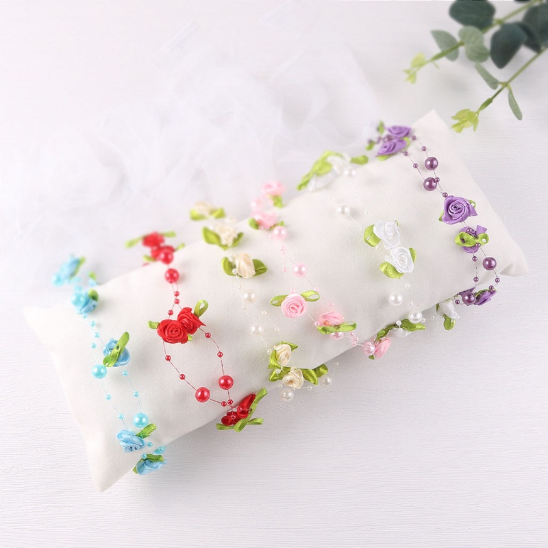 Băng Đô Hoa Đính Ngọc Trai Giả Làm Phụ Kiện Chụp Ảnh Cho Bé Sơ Sinh