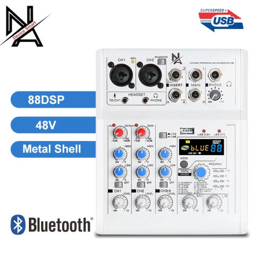 Mixer Mickle E4 Plus Hát Livestream Chuyên Nghiệp , Âm Thanh Sống Động , Kiểu Dáng Cực Đẹp , Dễ Dàng Sử Dụng