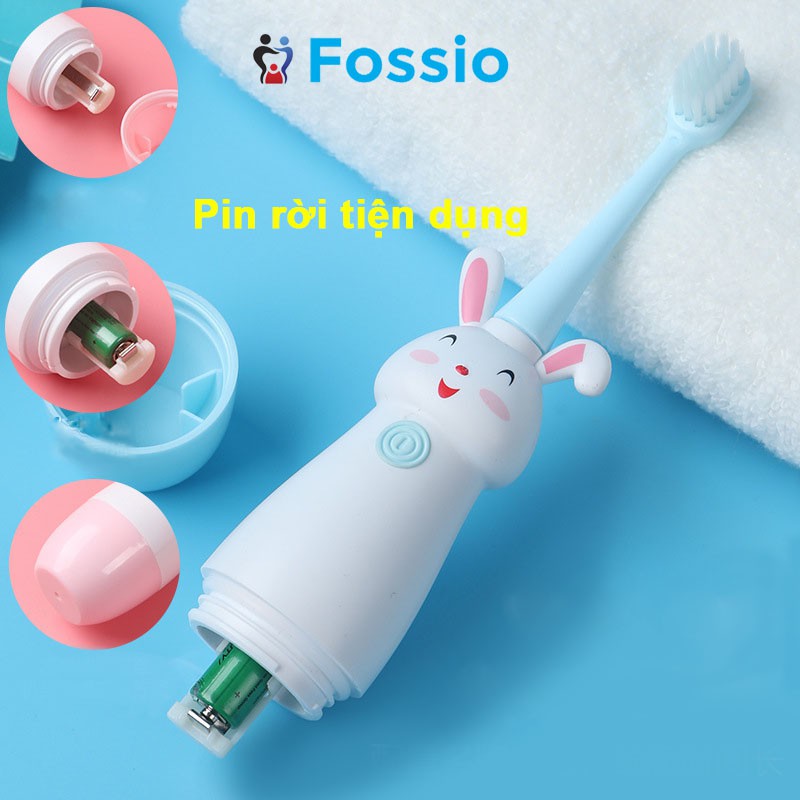 Bàn chải đánh răng điện cho bé FOSSSIO E100, máy đánh răng tốt dành cho bé