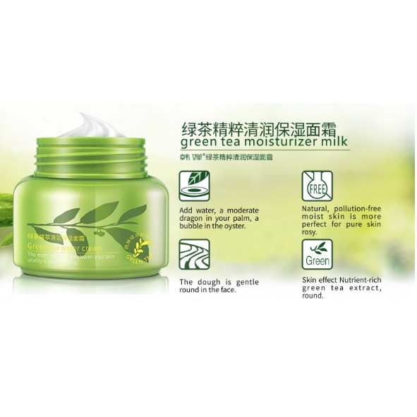 Rorec Green Tea Water Cream - Kem Dưỡng Trà Xanh