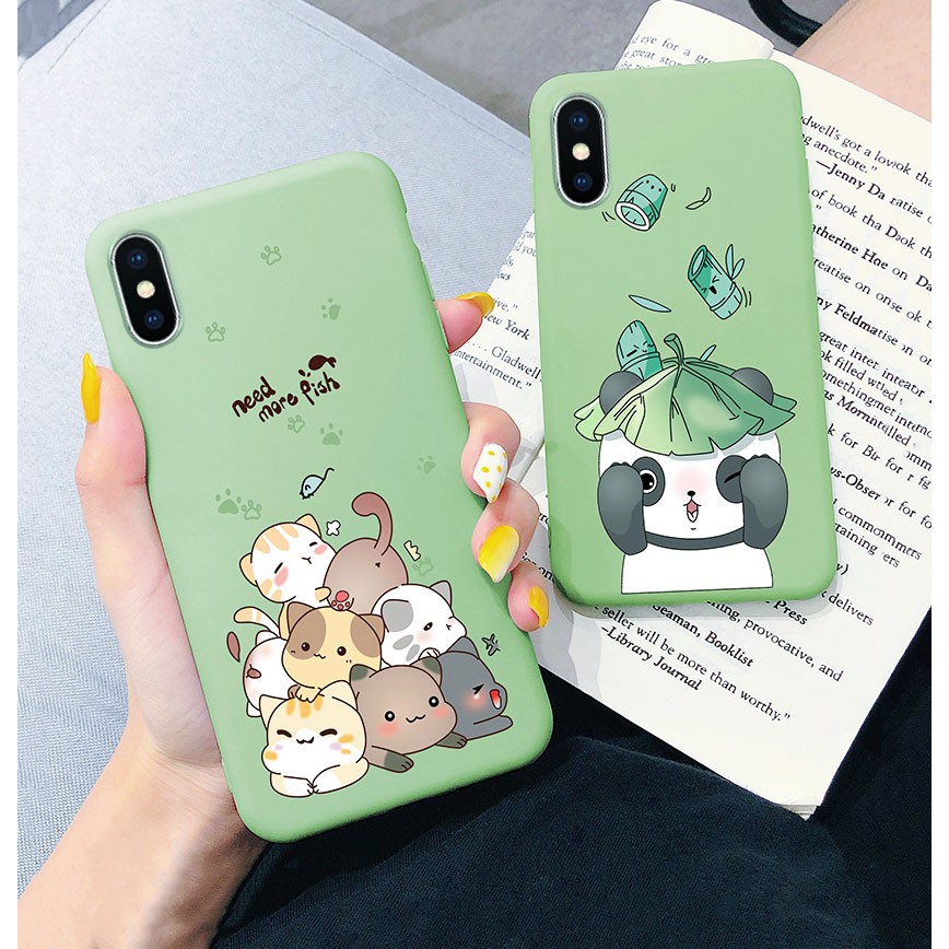 Ốp lưng iphone Cat Like Fish TPU trơn dẻo mềm 6/6plus/6s/6splus/7/7plus/8/8plus/x/xr/xs/11/12/13/pro/max/plus/promax