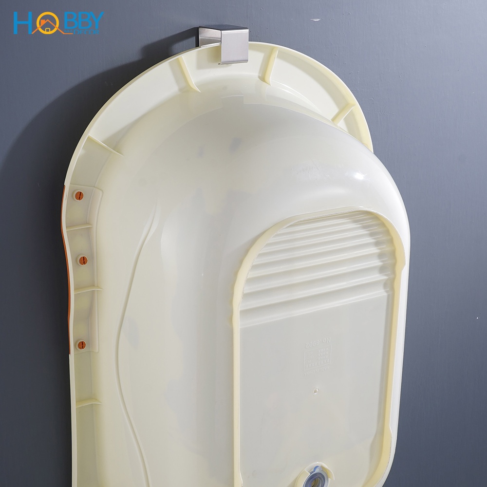 Móc treo thau chậu dán tường HOBBY Home Decor MTT2 loại inox 304 - có sẵn keo dán siêu dính - loại lớn