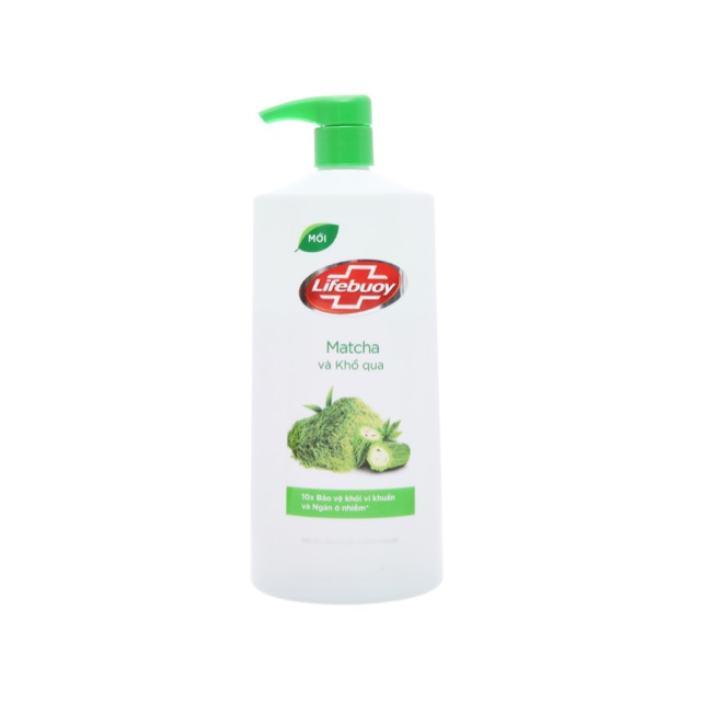 Sữa Tắm Lifebuoy Matcha Khổ qua &amp; Than Hoạt Tính 850ml