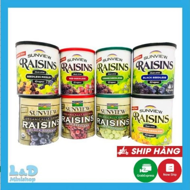 [SIÊU HOT ] Nho Khô Mỹ Sunview Raisins 425g