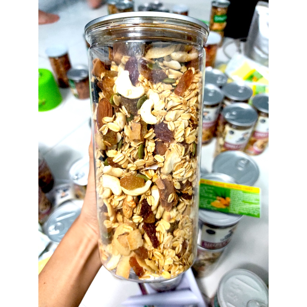 Granola Ăn Kiêng  Không Đường Nhiều Hạt 500g - Vị Truyền Thống