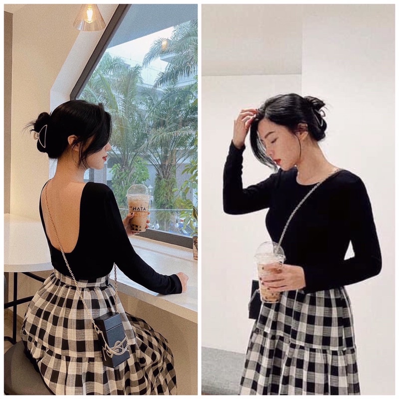 [Mã 11FASHIONSALE1 giảm 10K đơn 50K] ⚡️BÁN SỈ⚡️Áo thun bozip dài tay hở lưng