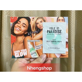 [Isle of Paradise][Sample] Tinh chất làm đồng đều màu da Tanning Drops