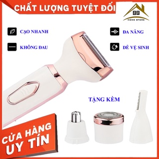 Máy cạo lông đa năng 4 in 1 - cạo lông toàn thân tay, chân, lông mày, lông mũi, lông vùng bikini,...