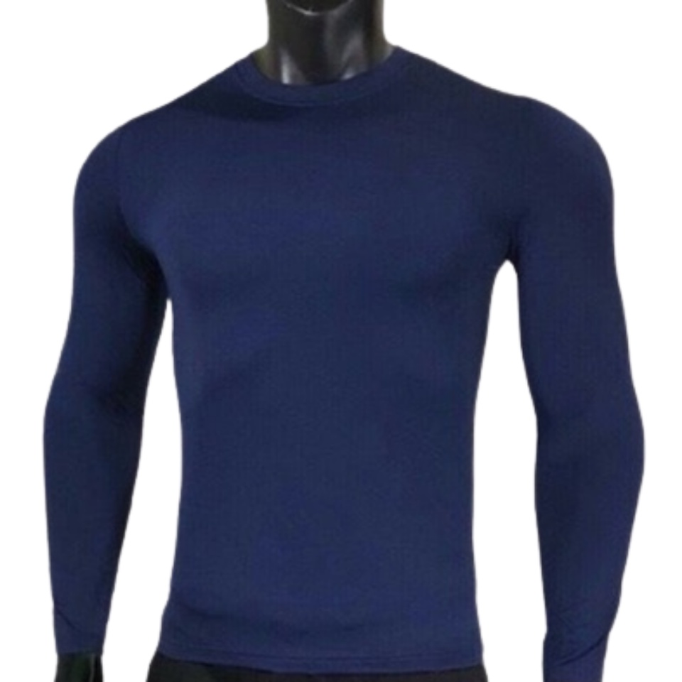 Áo giữ nhiệt nam dài tay full size thể thao 6 màu cá tính Áo thun nam cổ tròn vải mềm mại siêu co giãn 2c