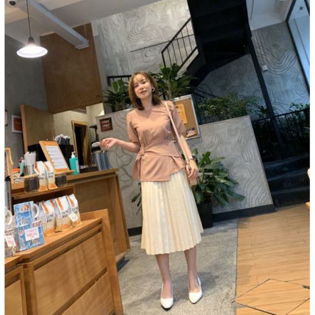 Áo peplum công sở nữ