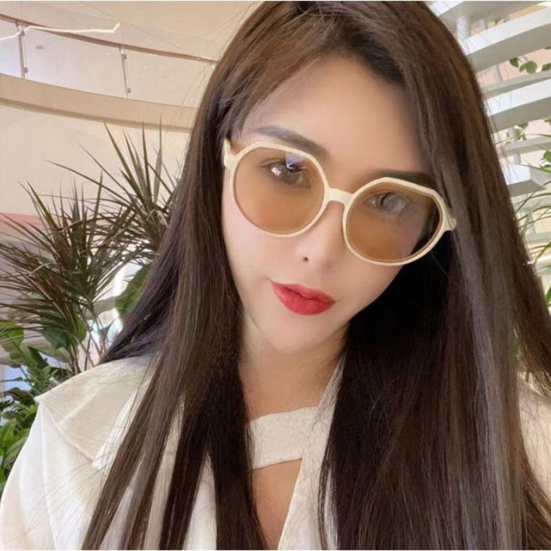 Kính Râm Gọng Tròn/Gọng Vuông Thời Trang Chống Tia UV, Đi Biển, Chụp Hình Phong Cách Trẻ Trung Sang Chảnh Cho Nữ