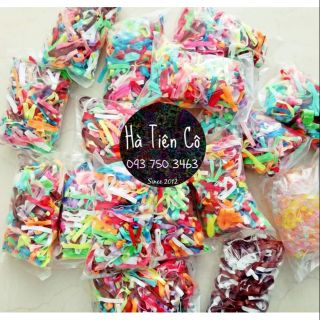 Set bịch Thun cột tóc cho mẹ và bé màu đen/ đủ màu 100g