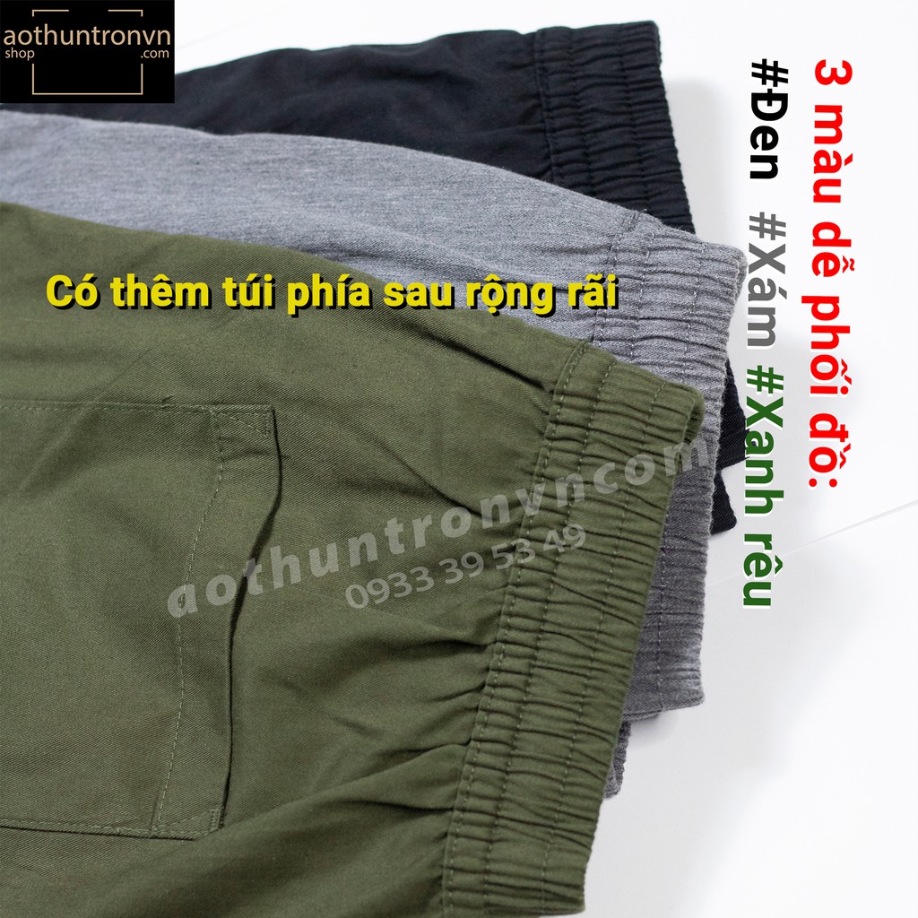 Quần Short Nam Kaki cotton 3 màu Đen / Xám / Rêu thương hiệu RINOMI ,quần Kaki cotton loại dày thoáng mát thiết kế đẹp | BigBuy360 - bigbuy360.vn