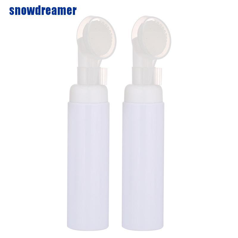 Bình Đựng Nước Rửa Mặt Tạo Bọt Có Cọ Vệ Sinh Bằng Nhựa