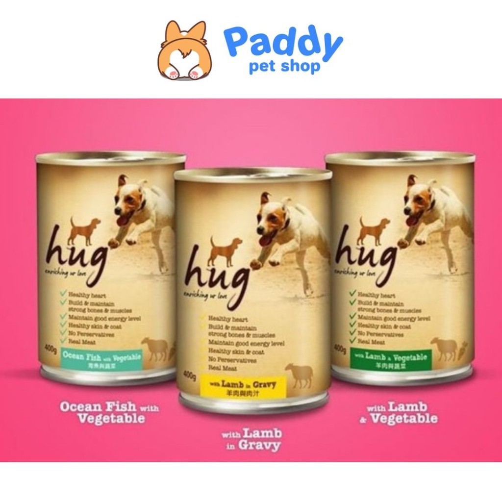 Pate Hug Thơm Ngon Cho Chó Mọi Lứa Tuổi (Lon 400g)