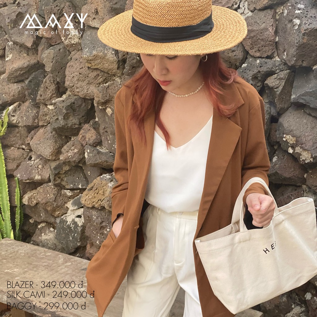 Áo khoác blazer phong cách Hàn Quốc browny blazer Maxy Workshop | BigBuy360 - bigbuy360.vn