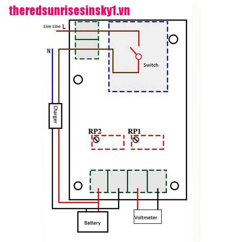 (3C) Bảng Mạch Điều Khiển Sạc Thông Minh Xh-M601 12v