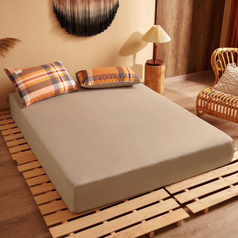 Set Vỏ chăn ga gối Cotton tici sọc mẫu mới năm 2022 (Cotton đũi cao cấp)