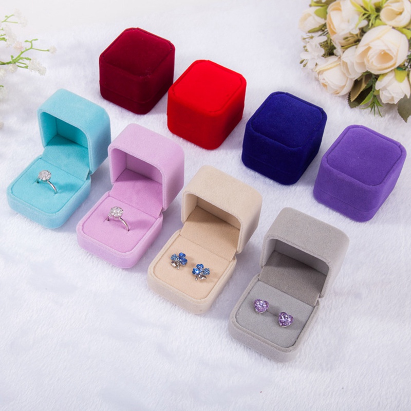 Hộp đựng nhẫn cưới/ đồ trang sức bằng nhung sang trọng | BigBuy360 - bigbuy360.vn