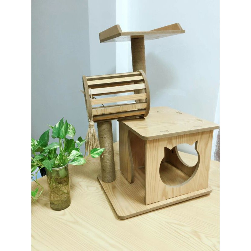 Nhà cho mèo, cattree cho meo, nhà mặt mèo