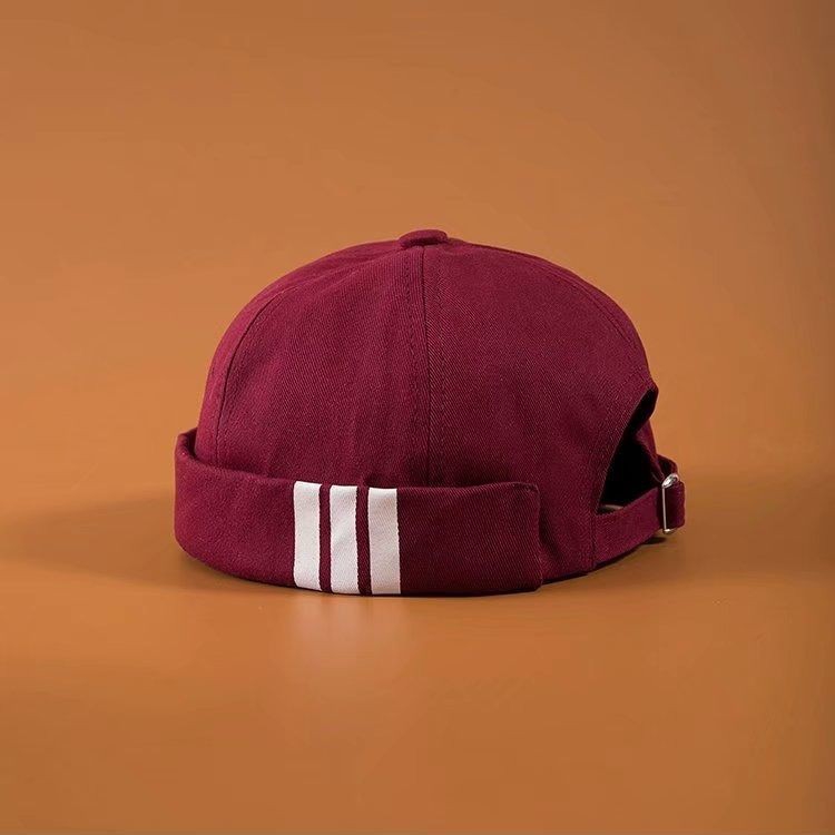 Adi Mũ Beanie cotton Nguyên Chất Không Vành Nhiều Màu Phong Cách Vintage Cho Nam Và Nữ