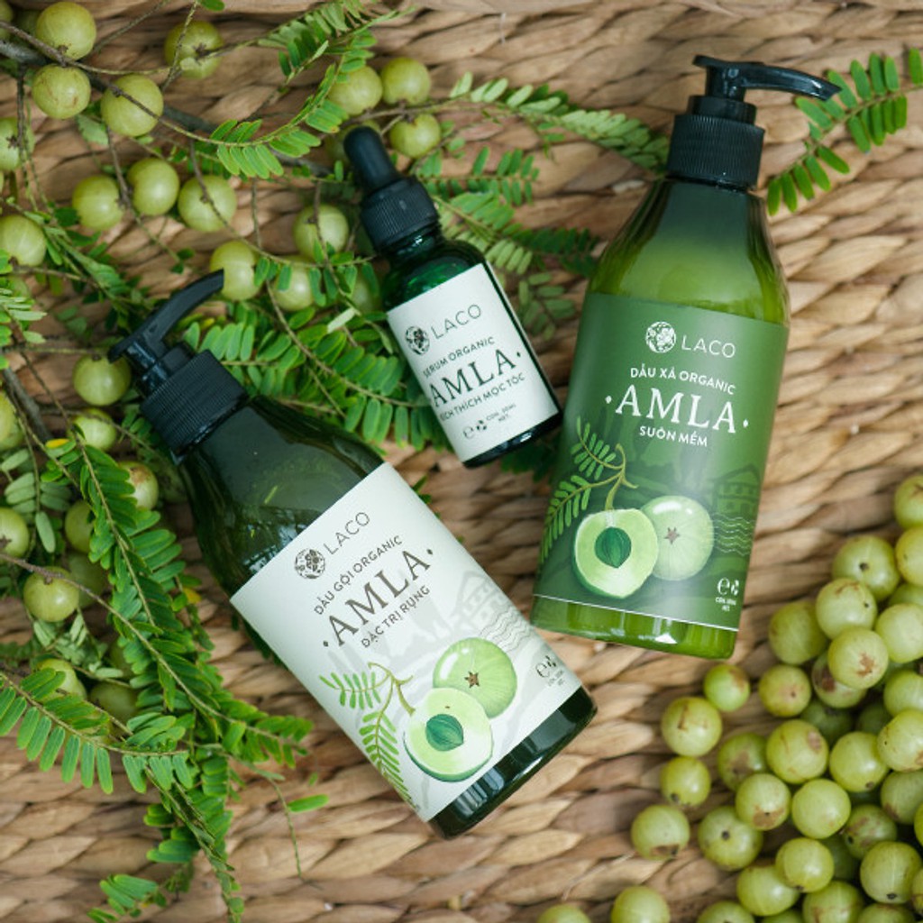 Bộ Ba Sản Phẩm Dầu Gội-Dẩu Xả-Serum Amla Laco Kích Mọc Ngăn Rụng Tóc Chính Hãng | BigBuy360 - bigbuy360.vn