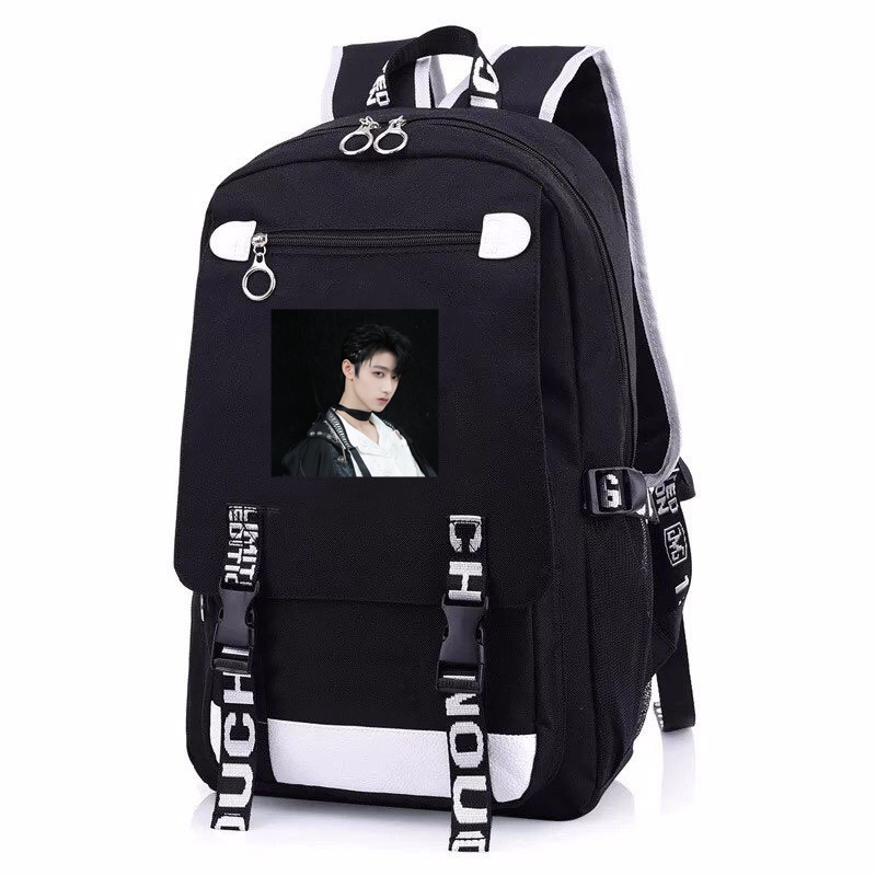 Balo nam nữ in hình Chu Chí Hâm Gia tộc TF idol cpop cặp sách đi học đựng đồ dùng học tập thời trang unisex