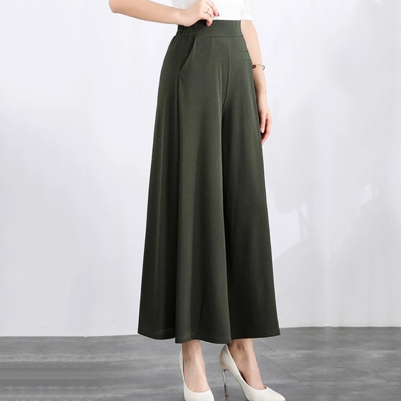 Quần tây ống rộng bo chun kiểu dáng cá tính cho chị em LN03 | BigBuy360 - bigbuy360.vn