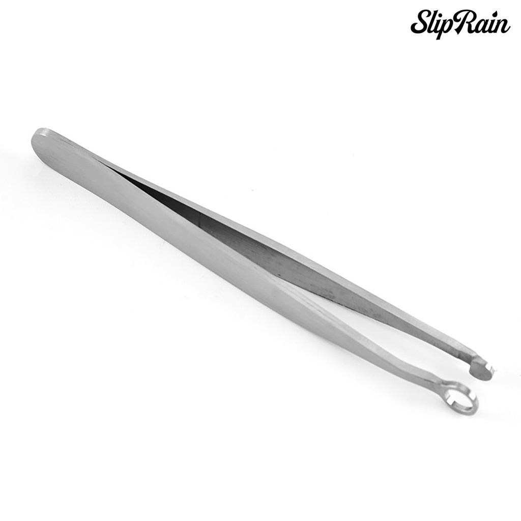 Sliprain ♥Nose Hair Tweezers 360 Degree Round Head Anti-Corrosion Solid Nose Hair Removal Tip