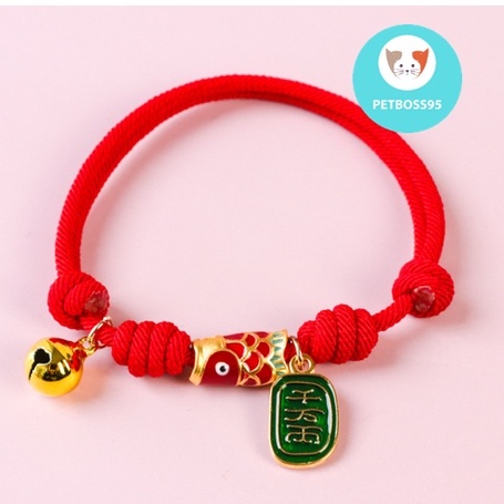 VÒNG CỔ TRUNG HOA CÓ CHUÔNG CAO CẤP CHO THÚ CƯNG