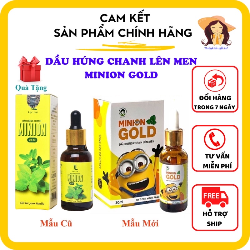 Dầu Húng Chanh Minion 30ml, tinh dầu húng chanh kẽm