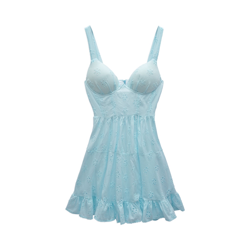 Đầm Ngắn Nữ Sun Dress Corset , Chất Vải Xô Hoa Thoải Mái , WDN000174 ,SOMEHOW